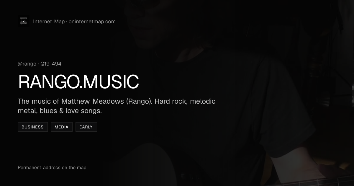 Share card for RANGO.MUSIC